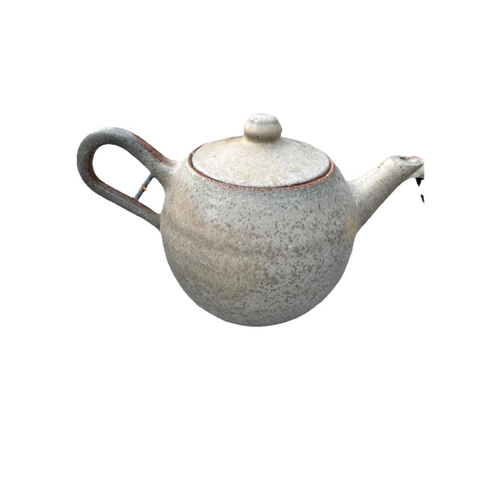 Vintage Studio Pottery Teapot Linda Rohrbach? Signed 1964 Handmade Stoneware